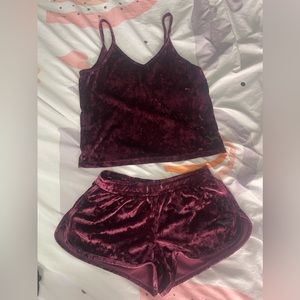 PINK SLEEPWEAR BURGUNDY COLOR